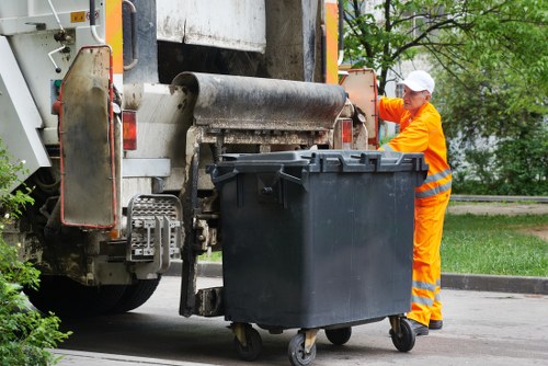 Professional skip hire service in action in Fulham