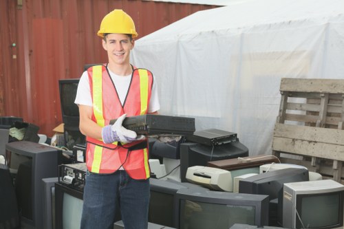 Scheduled waste pickup for a construction project in Fulham