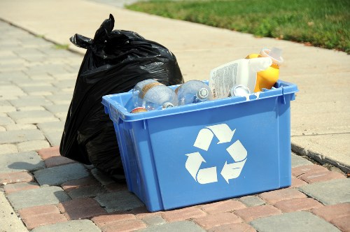 Recycling process for construction materials